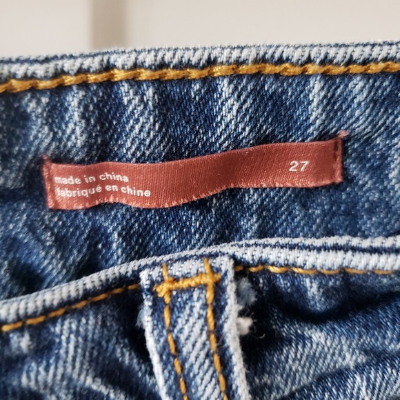 Anthropologie Jeans by Pilcro Womens 27 Vintage Straight Medium Wash Denim - Picture 2 of 6